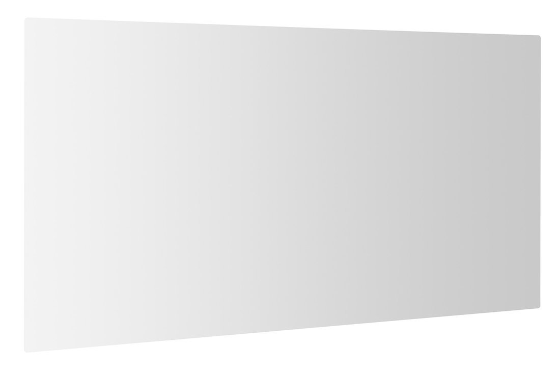PLAIN Spiegel mit Sicherheits-Ecke 120x60cm, abgerundete Ecken, ohne Haken
