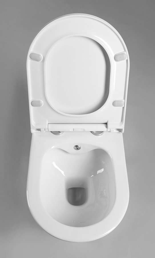 AVVA Hänge-WC, mit Armatur und Bidetdusche, Rimless,35,5x53 cm, weiss