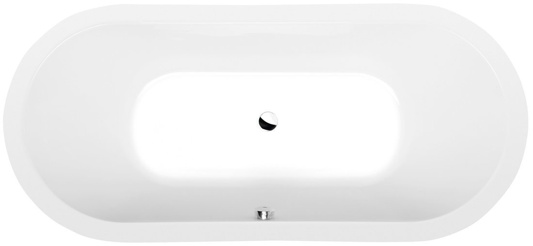 VIVA O SINGLE Ovale Badewanne 175x80x47cm, weiß