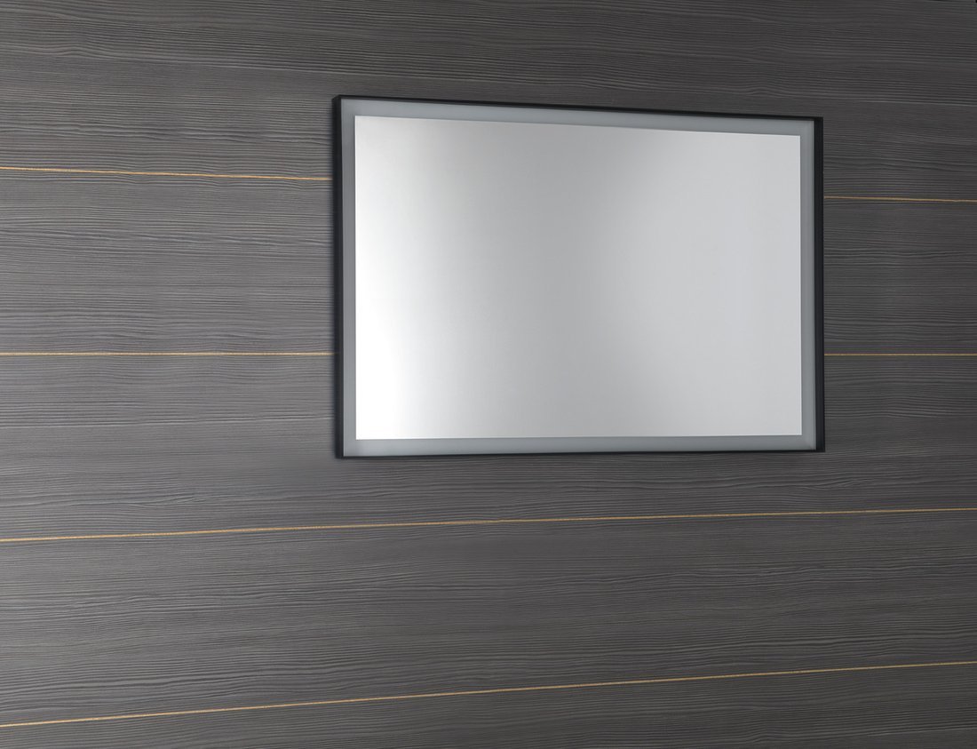SORT LED beleuchteter Spiegel 1000x700mm, schwarz matt
