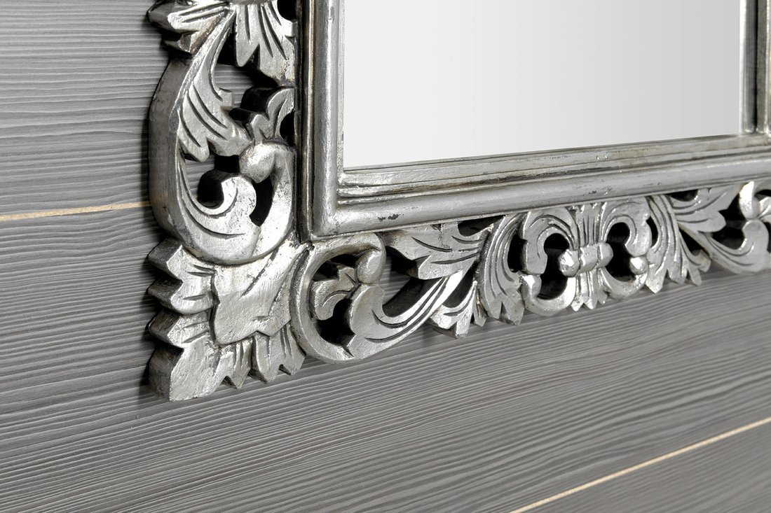 SCULE Rahmenspiegel, 80x150cm, Silber Antique