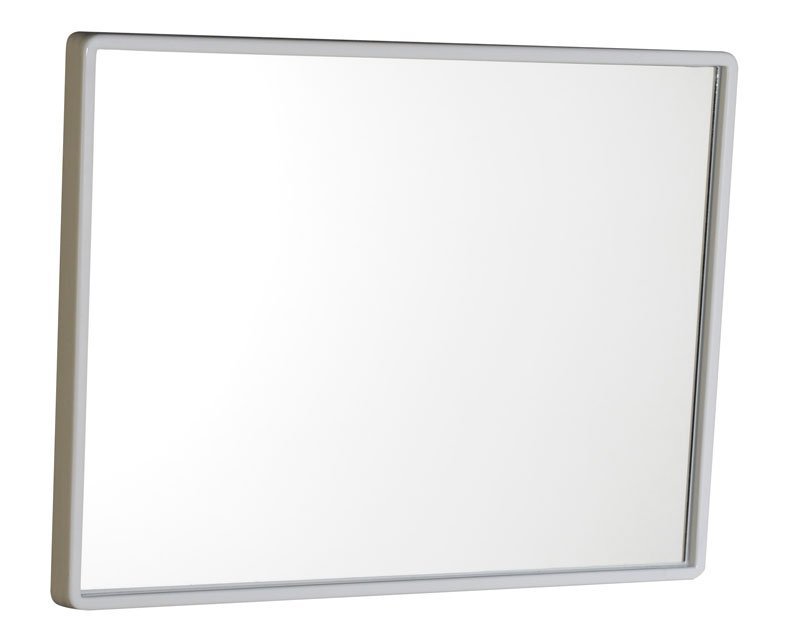 Spiegel 30x40cm, Kunststoff-Rahmen, weiß