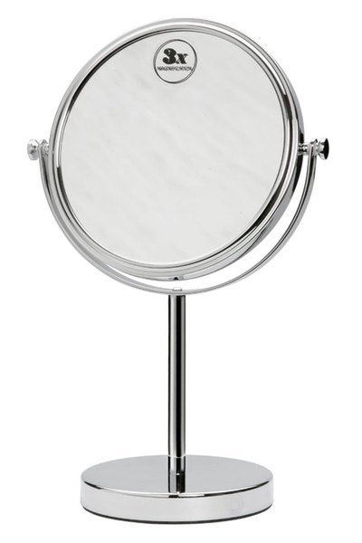 Kosmetikspiegel zum Stellen, O200mm, Chrom