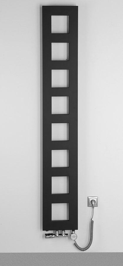 BLOCK Badheizkörper 280x1750 mm, schwarz matt