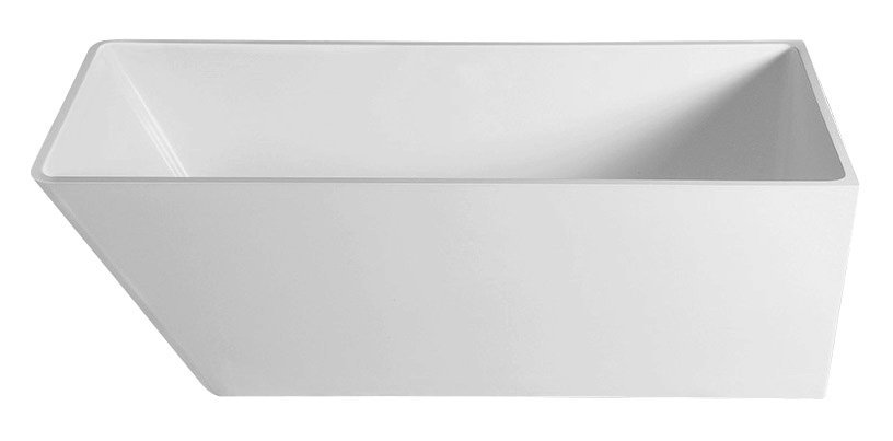 HERHIS Freistehende Badewanne 170x72x63cm, weiß