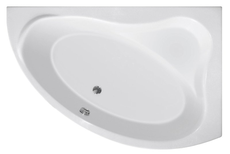 ORAVA Badewanne 150x90x38cm ohne Füße, rechts, weiß