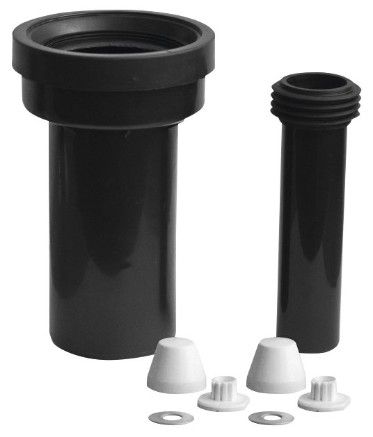 WC-Anschlussgarnitur, 250mm, Verbinder 180mm