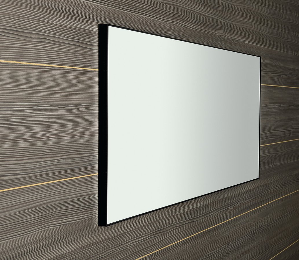 AROWANA Spiegel mit dem Rahmen, 1200x600mm, schwarz Matte