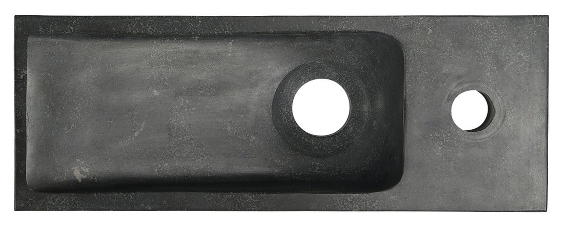 BLOK Stein-Waschtisch 38x8x14 cm, Anthrazit schwarz