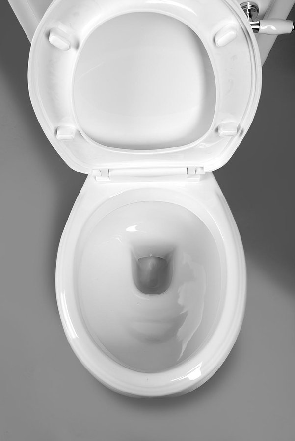 ANTIK Kombi-WC, Becken + Spülkasten + Spülgarnitur + PP WC-sitz, weiß/Chrom