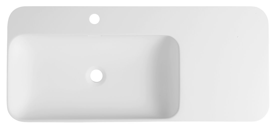 NIAGARA doppelwaschbecken 900x140x400mm,, weiß matt