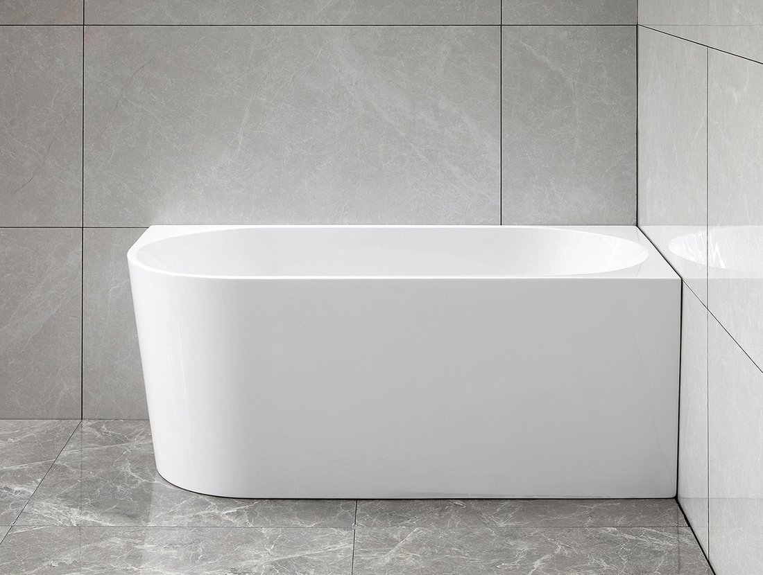 TIBERA R Freistehende Badewanne 140x70 cm, weiß