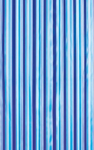 Duschvorhang 180x180cm, Vinyl, blau, Dekor Streifen