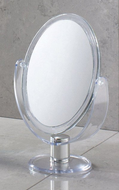 Kosmetikspiegel zum Stellen, transparent