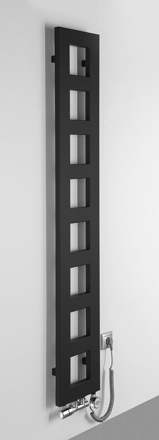 BLOCK Badheizkörper 280x1750 mm, schwarz matt