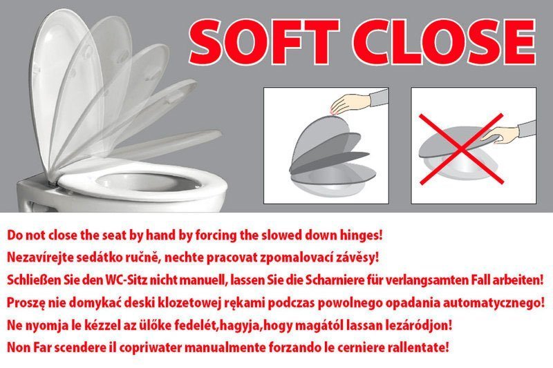 FLO WC-Sitz, SLIM, Soft Close, weiß