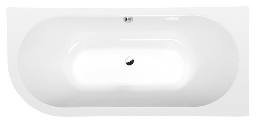 VIVA R MONOLITH asymmetrische Badewanne 180x75x60cm, weiß
