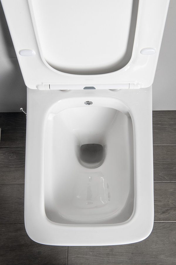PORTO Hänge-WC, mit Armatur und Bidetdusche, Rimless,36x52 cm, weiss
