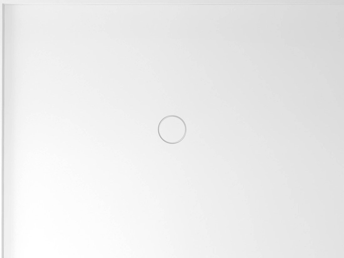 MIRAI Gussmarmor - Duschwanne, Rechteck 120x90x1,8cm, links, weiß