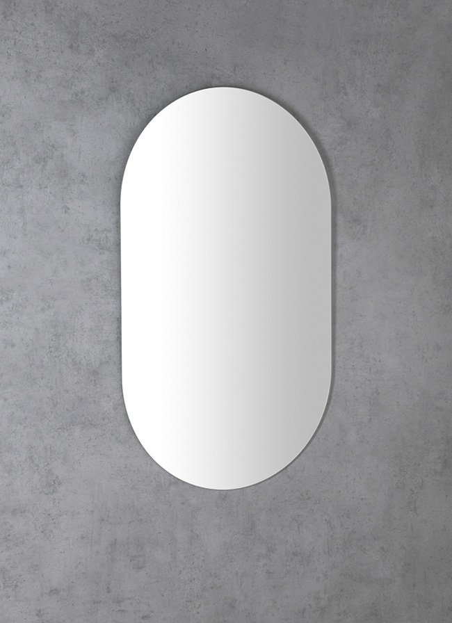 Spiegel 50x85cm, Oval, ohne Halterung