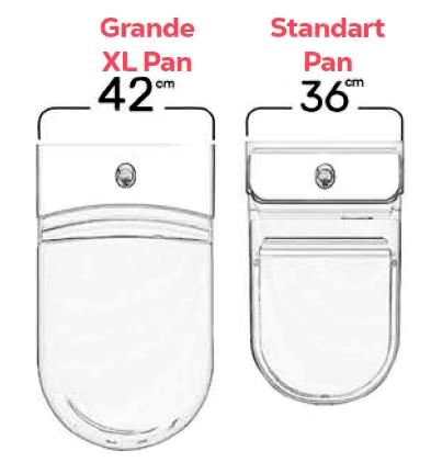 GRANDE XL 3 Stand-WC kombination, weiss
