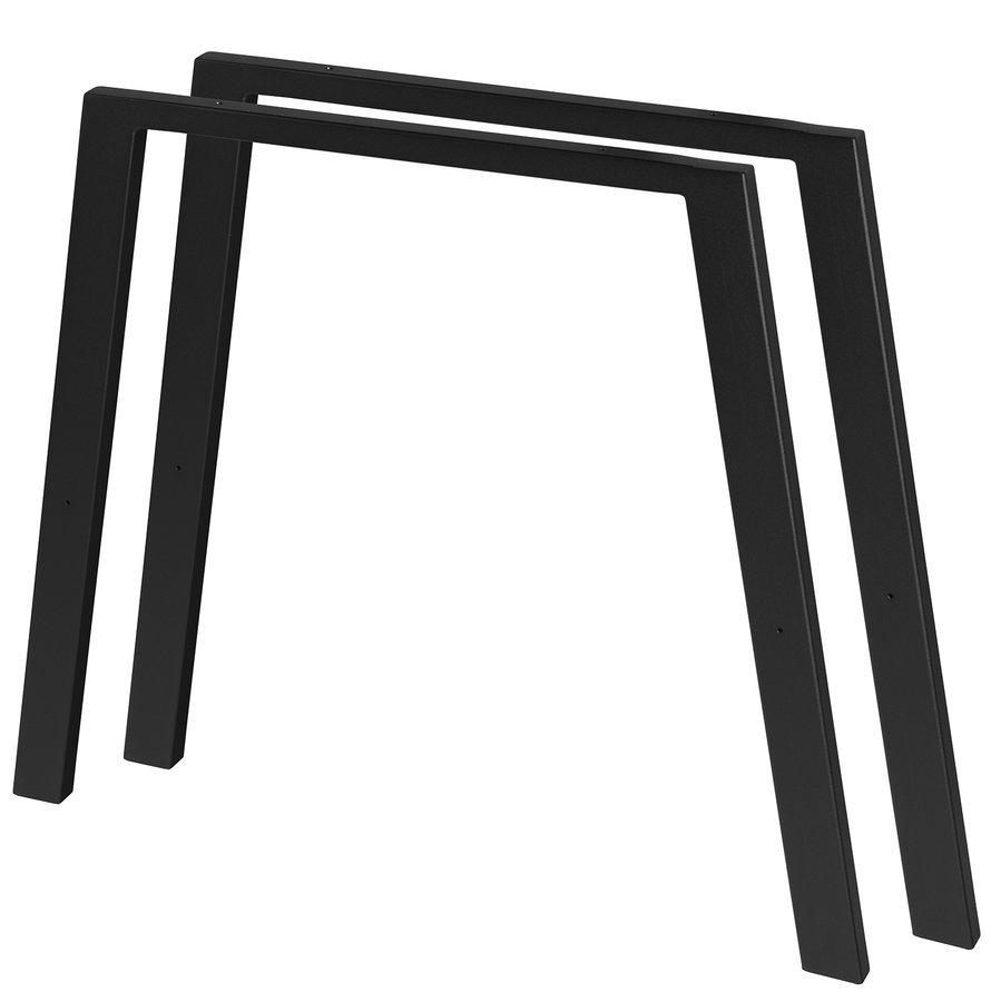 TWIGA Stahlbeine 80x67cm, schwarz matt, 2 Stück