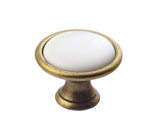 CROSS Metal knob, bronze/weiss