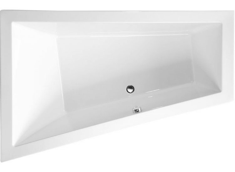 TRIANGL L SLIM asymmetrische Badewanne 180x120x50cm, weiss