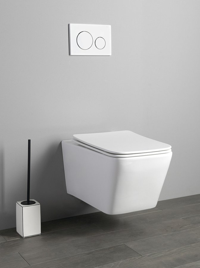 PORTO Hänge-WC, Rimless, 36x52 cm, weiss