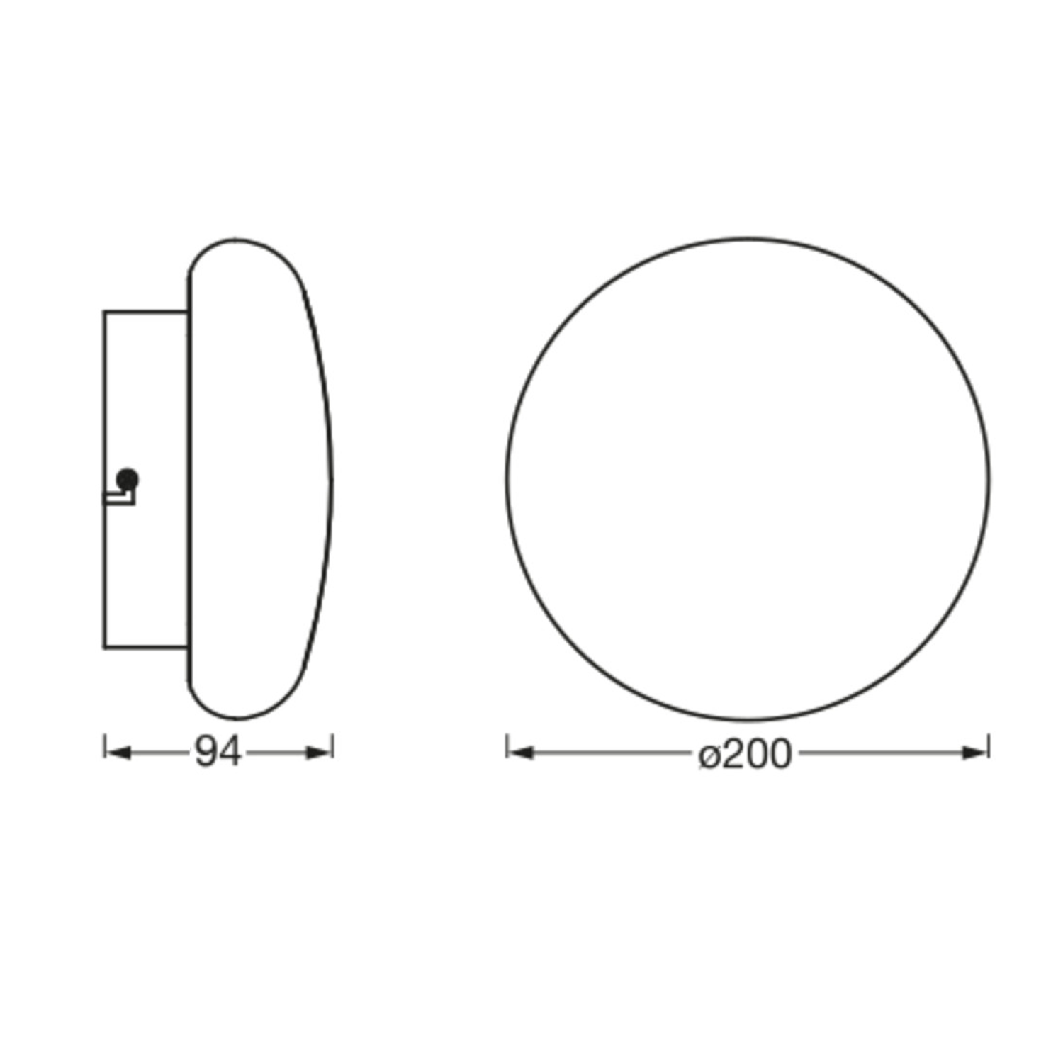 ORBIS AQUA Badezimmer-Deckenleuchte IP44, Durchmesser 200 mm, WIFI dimmbar + Farbtemperatur, 1200 lm