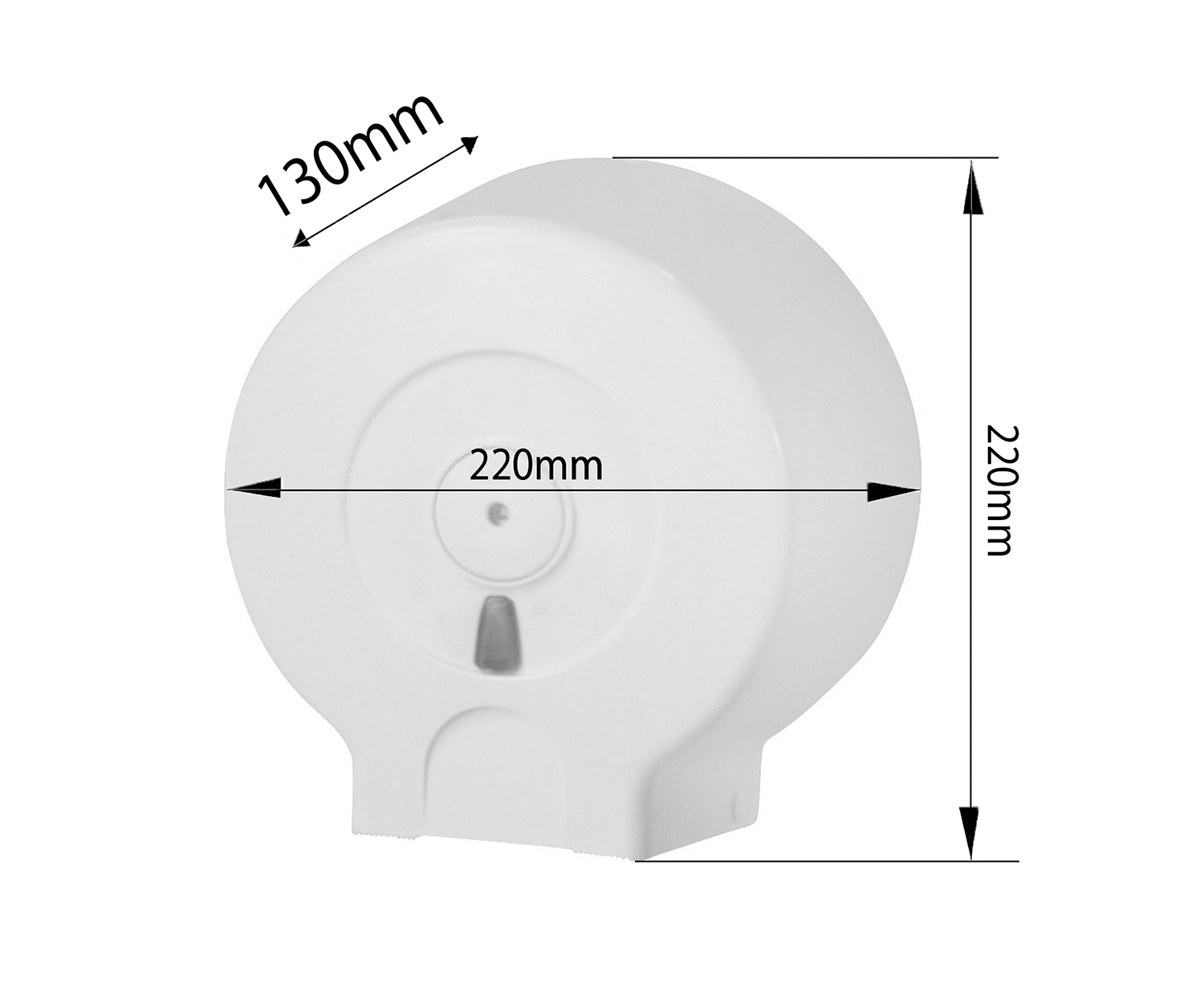 Toilettenpapierspender bis 19 cm Durchmesser, ABS, weiß