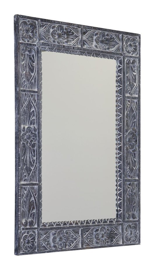 UBUD Rahmenspiegel, 70x100cm, grau