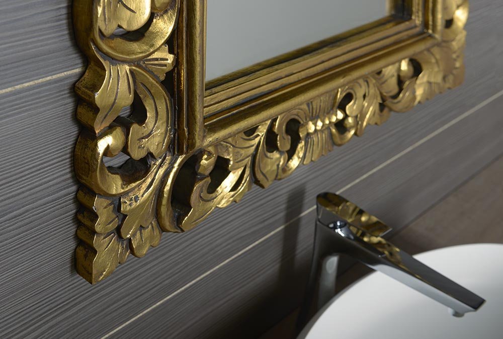 SCULE Rahmenspiegel, 80x120cm, gold