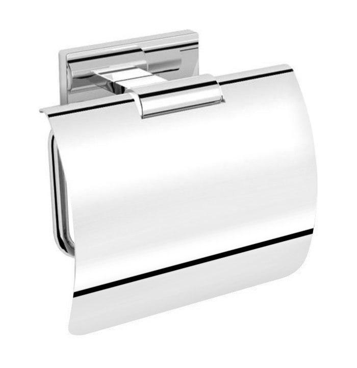 OLYMP Toilettenpapierhalter mit Deckel, Chrom